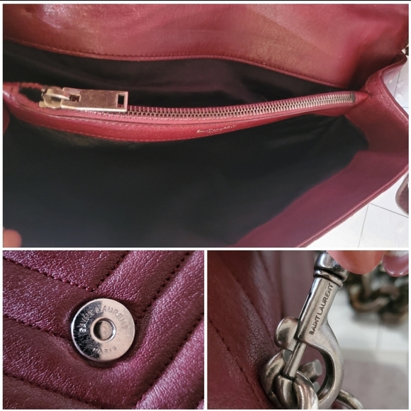 Saint Laurent Chevron Quilted Large College Bag - Picture 8 of 12